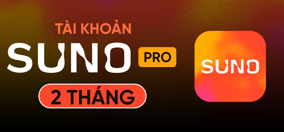 Suno Pro 2 tháng - Tài khoản